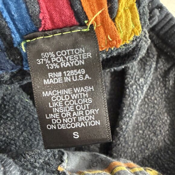 Aviator Nation Sweatpants Womens Small Grey 5 Stripe Joggers Made in USA Rainbow - Picture 5 of 11